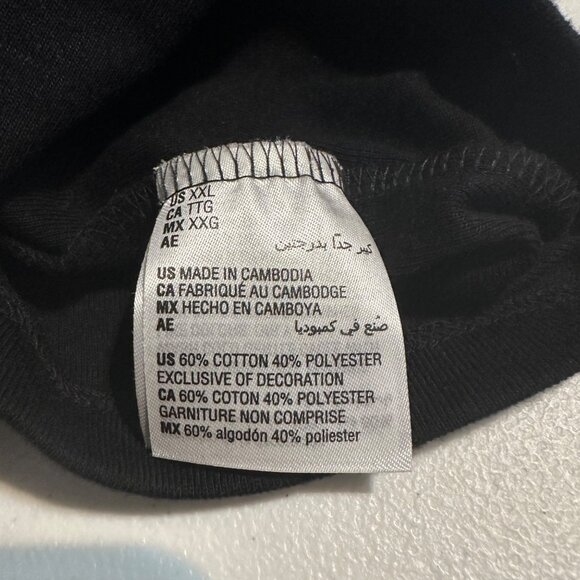 Karen Scott Womens Top XXL Black Holiday 3/4 Sleeve Embellished Dog Cat Retro - Picture 4 of 9